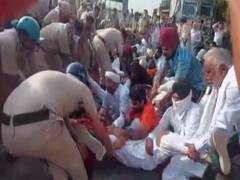 
      
      Haryana: Swords, sticks recovered from farmers protesting in...
      
      