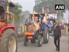 
      
      Farmers tractor rally enters Delhi from Singhu border
      
      