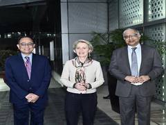 
      
      EU chief arrives in India for two-day visit
      
      