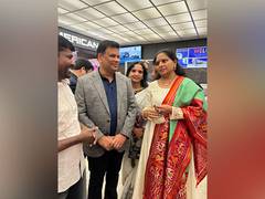 
      
      K Kavitha inaugurates Telangana Pavilion in Washington
      
      