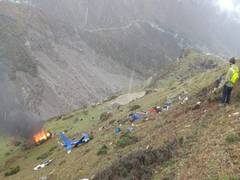 
      
      Helicopter carrying Kedarnath pilgrims crashes
      
      