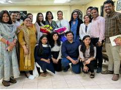 
      
      Yami Gautam, Neha Dhupia visit Delhi Commission for Women
      
      