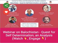 
      
      CPDS to conduct webinar `Balochistan- Quest for Self...
      
      
