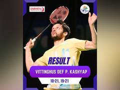 
      
      Indonesia Masters: Parupalli Kashyap loses to Denmark's Vittinghus
      
      