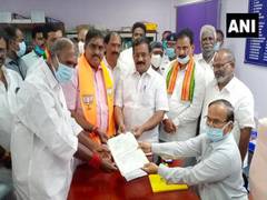 
      
      BJP candidate S Selvaganapathy files nomination for...
      
      