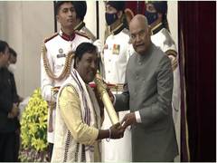 
      
      Assamese singer Dulal Manki receives Padma Shri award
      
      