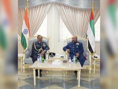 
      
      IAF chief RKS Bhadauria calls on UAE Air Force Commander,...
      
      