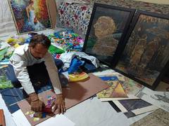 
      
      Indore artist stands out for making artefacts from waste materials
      
      