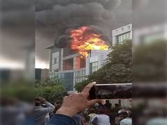 
      
      Fire breaks out in plastic factory in Manesar
      
      