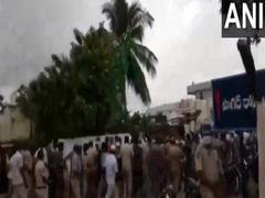 
      
      Footwear thrown at Ibrahimpatnam MLA, TRS leaders on visit to...
      
      