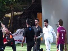
      
      Ranbir, Arjun and Abhishek sweat it out on football field  
      
      