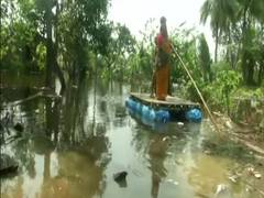 
      
      Cyclone Yaas: Villagers use rafts to commute in submerged...
      
      