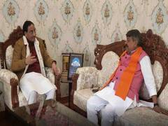 
      
      Former Uttarakhand CM Ramesh Pokhriyal meets BJP National...
      
      