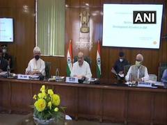 
      
      Amit Shah reviews Jammu and Kashmir's developmental projects
      
      