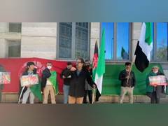 
      
      Germany: Protesters raise anti-Taliban slogans at Swiss...
      
      