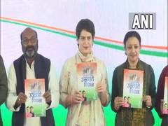 
      
      Priyanka Gandhi launches Congress manifesto for UP polls,...
      
      