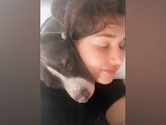 
      
      Disha cuddles up with her pet, watch adorable pictures
      
      