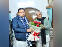 
      
      Pushkar Singh Dhami pays courtesy visit to Maharashtra...
      
      