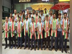
      
      Indian men's hockey team receives warm welcome after CWG 2022
      
      