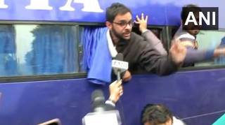 
      
      Delhi Police detain student leader Umar Khalid at Red Fort
      
      