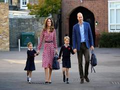 
      
      Prince George cheers for favourite soccer team on family outing
      
      