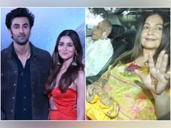
      
      Alia's family arrives at Ranbir's house for pre-wedding functions
      
      