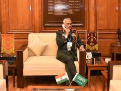 
      
      Army Chief Gen Naravane spoke to Commander of Royal Saudi...
      
      