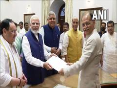 
      
      NDA's vice presidential candidate Dhankhar files nomination
      
      