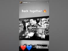 
      
      'Back together', says Neymar as PSG confirms Messi signing
      
      