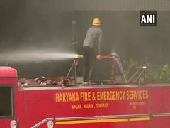 
      
      Haryana: Fire breaks out at foam factory in Kundli
      
      