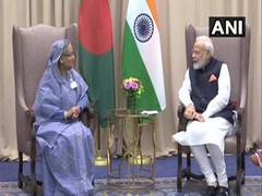 
      
      India, Bangladesh hold bilateral on UNGA sidelines
      
      