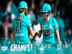 
      
      Brisbane Heat defeat Adelaide Strikers to clinch WBBL title
      
      