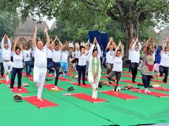 
      
      Yoga Mahotsav organised at Delhi's Purana Qila
      
      