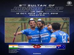 
      
      Sultan of Johor Cup: India defeat Australia 5-1
      
      