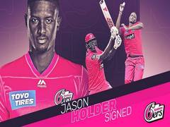 
      
      BBL: Sydney Sixers sign Windies Test skipper Jason Holder
      
      