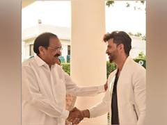 
      
      Hrithik Roshan thanks VP Naidu for his 'encouraging words'
      
      