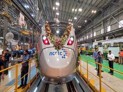 
      
      First trainset of India's RRTS handed over to NCRTC 
      
      