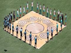 
      
      Ind vs Aus: Players take part in 'Barefoot Circle' to pay...
      
      