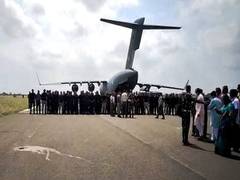 
      
      India exploring options to hire charter planes for evacuation...
      
      