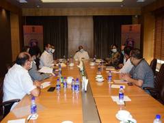 
      
      Union Minister RCP Singh meets various delegations on second...
      
      