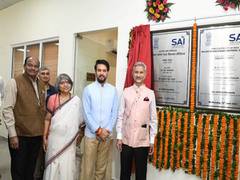 
      
      Jaishanka, Anurag Thakur inaugurate first-ever SAI Squash Courts
      
      