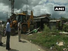 
      
      Eviction drive against illegal structures in Imphal 
      
      