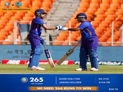
      
      Ind vs WI, 3rd ODI: Hosts set 266-run target after top order...
      
      