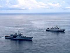 
      
      Indian and Indonesian navies carry out military drill in...
      
      
