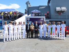 
      
      Bangladesh envoy honours India's 1971 war veterans on BNS...
      
      