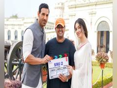 
      
      John Abraham, Divya Khosla Kumar kick-start shooting of...
      
      