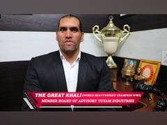 
      
      Toyam Industries Ltd on-boards "The Great Khali" on its...
      
      