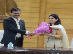 
      
      Isha Khosla assumes charge as Secretary of New Delhi...
      
      