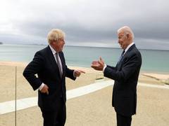
      
      Biden-Johnson bonhomie on display amid G7 summit as leaders...
      
      
