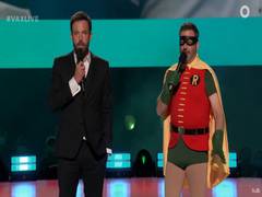 
      
      Ben Affleck,Jimmy Kimmel  suit up for 'Vax Live'
      
      